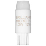 Micro T5 Wedge 1.2W 12V 2700K 85CRI 25-PACK - White