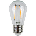 S14 Edge Filament Med Base 1W 12V 3000K 95CRI Single Bulb - Clear