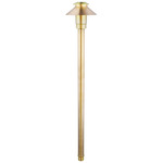 Zion Outdoor Path Light 12V - Brass