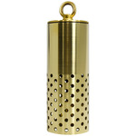 Bryce Perforated Outdoor MR16 Downlight Pendant 12V - Brass