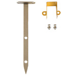 Mini Beam Shield & Stake Accessory - Brass