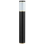 Olympic Outdoor Bollard Light 12V - Black Brass / Frosted