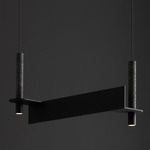 Meta Step Parallel Pendant - Matte Black