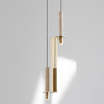 Meta Parallel Pendant - Polished Brass