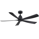 Kute Smart Ceiling Fan - Black / Black