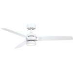 Amped Ceiling Fan with Light - Matte White / Matte White