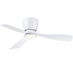 Klinch Ceiling Fan with Light - Matte White / Matte White