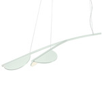 Almendra Organic Linear Pendant - White / White
