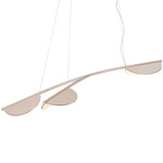 Almendra Organic Linear Pendant - White / Pale Pink Beige