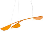 Almendra Organic Linear Pendant - White / Ocher