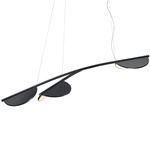 Almendra Organic Linear Pendant - White / Anthracite