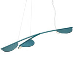 Almendra Organic Linear Pendant - Primer / Bay Blue Metallized