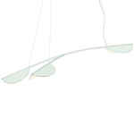 Almendra Organic Linear Pendant - White / White