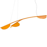 Almendra Organic Linear Pendant - White / Ocher