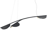 Almendra Organic Linear Pendant - White / Anthracite