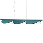 Almendra Linear Pendant - Primer / Bay Blue Metallized