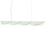 Almendra Linear Pendant - White / White