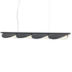 Almendra Linear Pendant - White / Anthracite