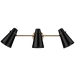 Reeva Bathroom Vanity Light - Modern Brass / Matte Black
