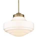Ingalls Pendant - Modern Brass / Vintage Milk