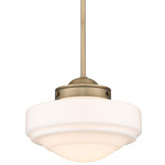 Ingalls Pendant - Modern Brass / Vintage Milk