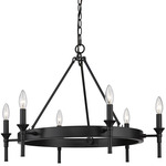 Edinburgh Chandelier - Matte Black