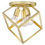 Cassio Semi Flush Ceiling Light - Olympic Gold