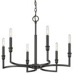 Ellyn Chandelier - Matte Black