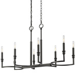 Ellyn Linear Pendant - Matte Black