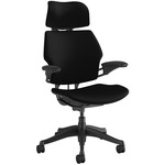 Freedom Task Chair with Headrest - Graphite / Black Corde Stretch Fabric