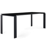 Four Ceramic Table - Black / Black Marble