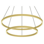 Cerchio Chandelier - Brushed Gold / Frosted