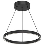 Cerchio Pendant - Black / Frosted