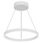 Cerchio Pendant - White / Frosted