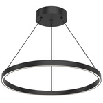 Cerchio Pendant - Black / Frosted