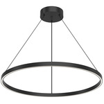 Cerchio Pendant - Black / Frosted