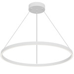 Cerchio Pendant - White / Frosted