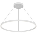 Cerchio Pendant - White / Frosted