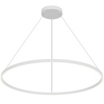 Cerchio Pendant - White / Frosted