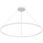 Cerchio Pendant - White / Frosted
