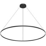 Cerchio Pendant - Black / Frosted
