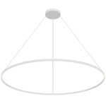 Cerchio Pendant - White / Frosted