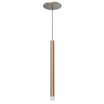 Elixir Pendant - Brushed Gold / Frosted