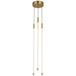 Motif Round Multi Light Pendant - Brushed Gold / Clear