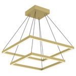 Piazza Chandelier - Brushed Gold / Opal