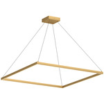 Piazza Pendant - Brushed Gold / Opal