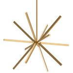 Sirius Chandelier - Brushed Gold / Frosted
