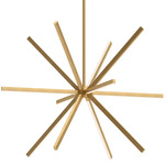 Sirius Chandelier - Brushed Gold / Frosted