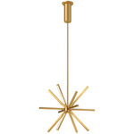 Sirius Minor Chandelier - Brushed Gold / White