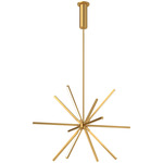 Sirius Minor Chandelier - Brushed Gold / White